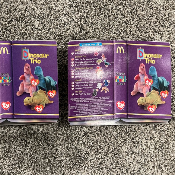 McDonalds beanie babies dinosaurs 2/3 - Picture 4 of 4